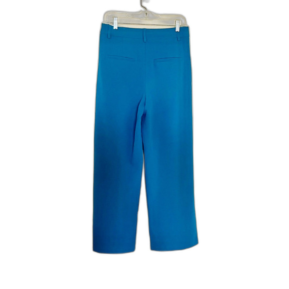 NWT Happily Grey Wide Leg Trouser Dress Pants Pleated Front Slit Tur sz 5 - Picture 2 of 9